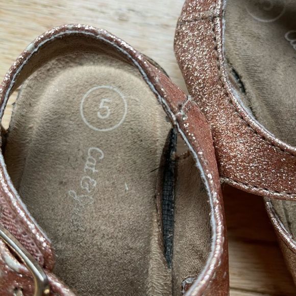 CAT AND JACK Tisha Footbed Sandal Shoe Summer Buckle Size Toddler 5 - Picture 4 of 5